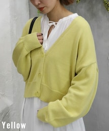 Sheson | クリアボタンショートカーディガン(カーディガン/ボレロ)