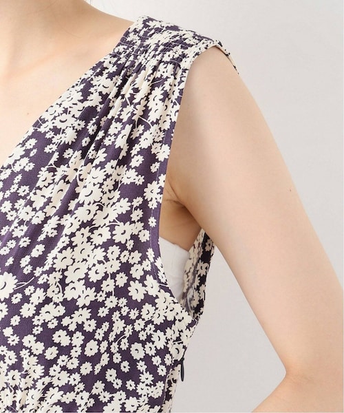 【未使用、新品】【即日発送】abc フラワーバイアス マキシドレス カラーグレー EDIT. FOR LULU（エディットフォールル）の「《追加》abc