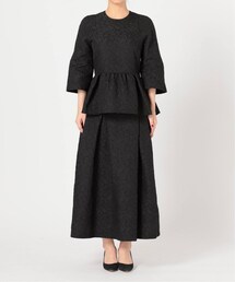 ヴェルメイユパーイエナ フラワージャガードタックスカート VERMEIL par iena（ヴェルメイユパーイエナ）の「フラワージャガード