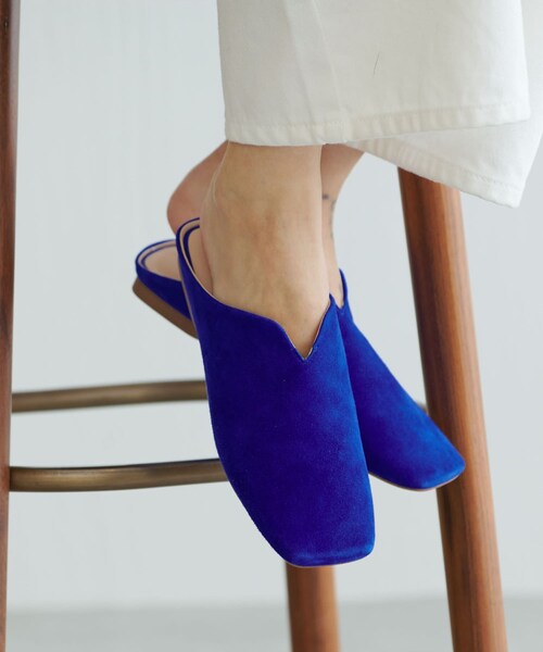 BONbazaar（ボンバザール）の「【MOHI/モヒ】大人な女性の足元、スクエアスリッパサンダル（その他シューズ・レディース・ブルー/モカ/ブラック・36/37/38）」の2枚目の写真