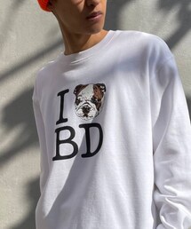 CIAOPANIC | 】別注I LOVE DOGプリントクルーネックスウェット(Tシャツ/カットソー)