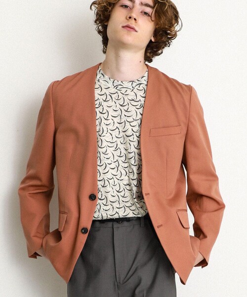 NEONSIGN(ネオンサイン)の「TWILLY NO COLLAR JACKET(その他アウター・メンズ・BLK/CML・44/46/48)」の2枚目の写真