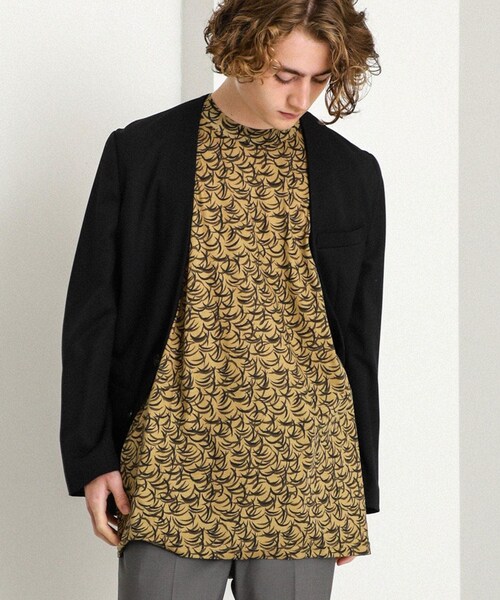 NEONSIGN(ネオンサイン)の「TWILLY NO COLLAR JACKET(その他アウター・メンズ・BLK/CML・44/46/48)」の1枚目の写真