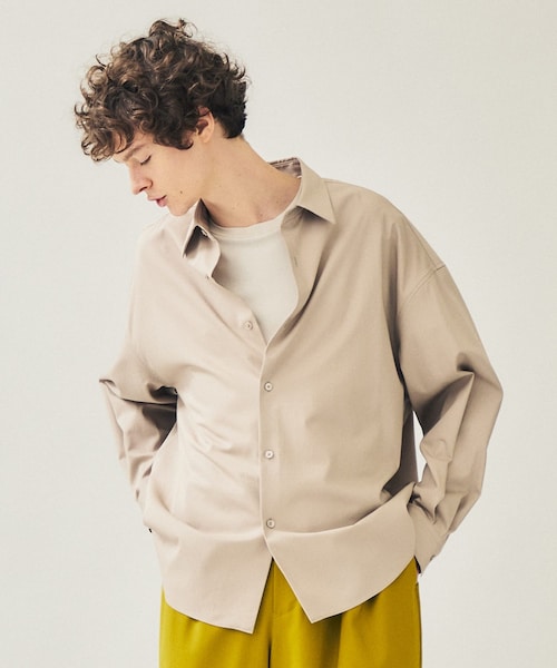 city（シティ）の「LONG SLEEVE SHIRTS（シャツ/ブラウス・メンズ・L.GRY/G.BGE/PPL・1/2/3）」の2枚目の写真