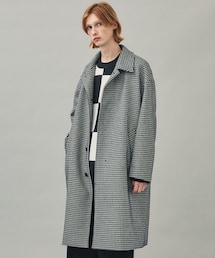 MELTON CHECK BALCOLLAR COAT