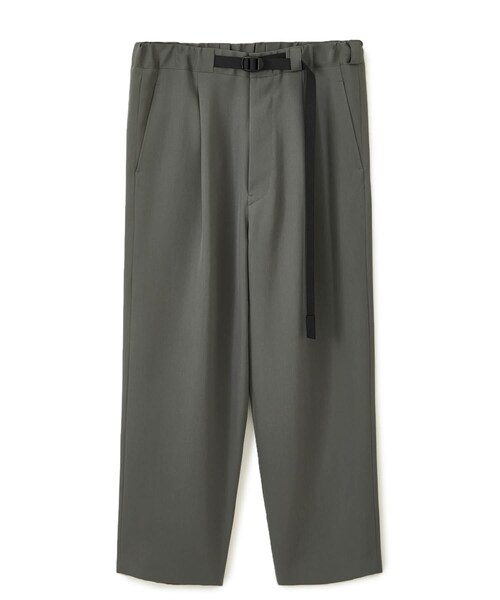 UJOH（ウジョー）の「STUDIOUS別注 Tape-Belt 1 Tuck PNT（その他パンツ・メンズ・D.GRY/CCL/BLK・2/3）」の2枚目の写真