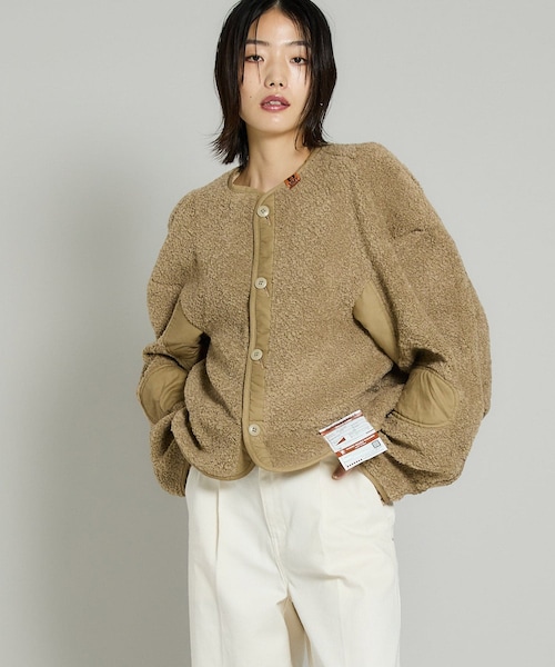 MIHARAYASUHIRO(ミハラヤスヒロ)の「ワイドバックミリタリーライナーブルゾン B07BL601(その他アウター・レディース・BLK/BGE/TAN・FREE)」の1枚目の写真