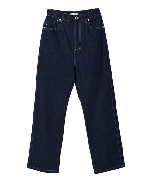 earth music&ecology（アースミュージックアンドエコロジー）の「【予約】ストレートデニム（パンツ・アイボリー/グレーベージュ/インディゴ・S/M/L）」の19枚目の写真