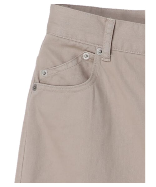 earth music&ecology（アースミュージックアンドエコロジー）の「【予約】ストレートデニム（パンツ・アイボリー/グレーベージュ/インディゴ・S/M/L）」の10枚目の写真