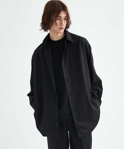th(ティー エイチ)の「Oversized Shirt(シャツ/ブラウス・メンズ・GRY/BLK・1/2)」の1枚目の写真