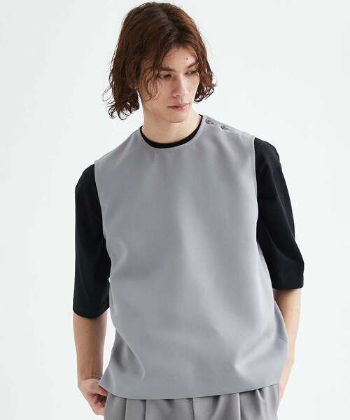 th(ティー エイチ)の「Sleeveless Tops(Tシャツ/カットソー・メンズ・GRY/BLK・1)」の2枚目の写真