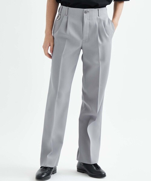 th(ティー エイチ)の「QUINN / Wide Tailored Pants(その他パンツ・メンズ・GRY/BLK・1/2)」の2枚目の写真