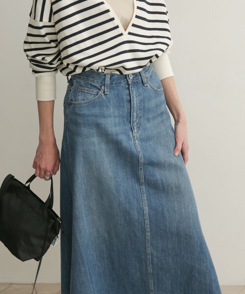 URBAN RESEARCH DOORS（アーバンリサーチドアーズ）の「デニムフレアスカート（その他・レディース・INDIGO・0/1）」の14枚目の写真