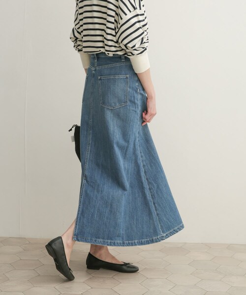 URBAN RESEARCH DOORS（アーバンリサーチドアーズ）の「デニムフレアスカート（その他・レディース・INDIGO・0/1）」の9枚目の写真