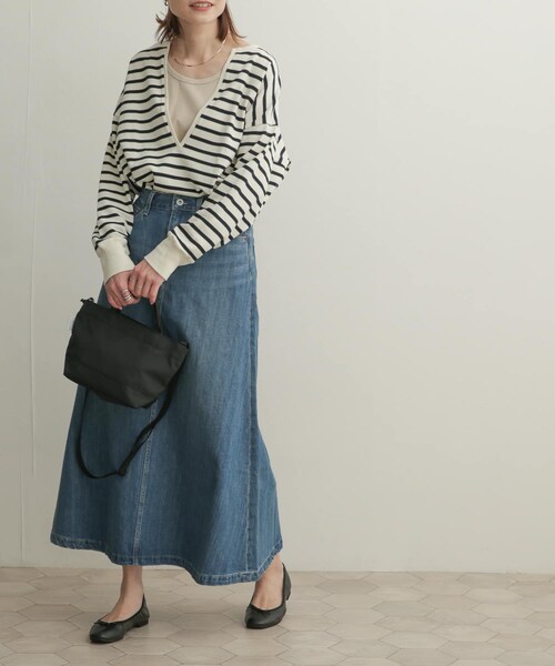 URBAN RESEARCH DOORS（アーバンリサーチドアーズ）の「デニムフレアスカート（その他・レディース・INDIGO・0/1）」の19枚目の写真