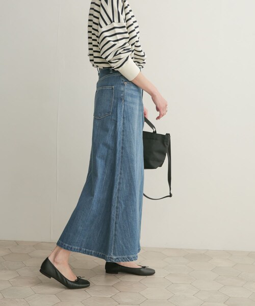 URBAN RESEARCH DOORS（アーバンリサーチドアーズ）の「デニムフレアスカート（その他・レディース・INDIGO・0/1）」の10枚目の写真