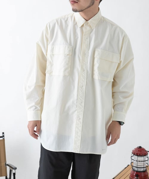 【別注】BURLAP OUTFITTER×EKAL サプレックスナイロンシャツ