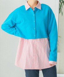 HEYUMM（ヘユム）の「HEYUMM 2WAYリングドットショートカーディガン（その他・レディース）」