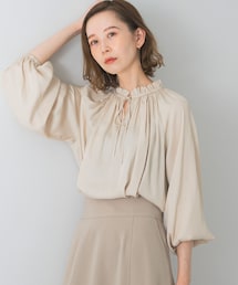 2WAYネックフリルブラウス