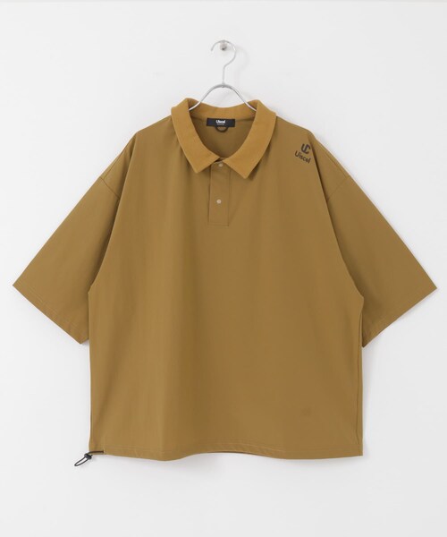 Uiscel(ユイセル)の「Uiscel ルーズポロ(その他・メンズ・BEIGE/BLACK/GREEN・one)」の1枚目の写真