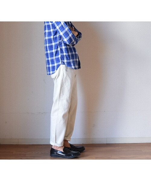 Ordinary fits（オーディナリーフィッツ）の「【完売御礼】Ordinary fits  5PKT ANKLE DENIM WHITE オーディナリーフィッツ アンクルデニム ホワイト【unisex】（デニムパンツ・メンズ・その他）」の2枚目の写真