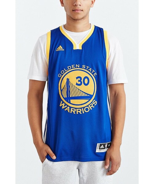 Controversia chatarra Medalla adidas（アディダス）の「Adidas Golden State Warriors Stephen Curry Away  Jersey（Tシャツ/カットソー）」 - WEAR
