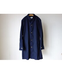 MANUAL ALPHABET | 【定番アイテム】MANUAL ALPHABET TYP SHT COAT NVY マニュアルアルファベット タイプライターシャツコート ネイビー【unisex】(ステンカラーコート)