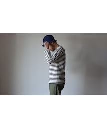 SAINT JAMES | 【定番カラー】SAINTJAMES セントジェームス OUESSANT ウエッソン ECRU×MARINE 生成り×ネイビー UNISEX 男女兼用【正規取り扱い品】(Tシャツ/カットソー)