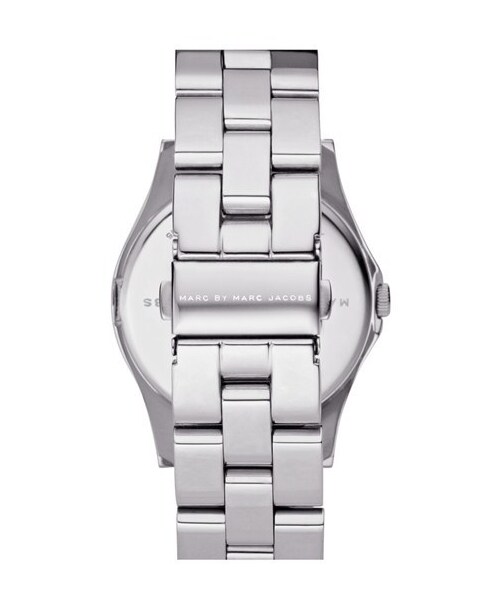 Marc by Marc Jacobs（マークバイマークジェイコブス）の「MARC BY MARC JACOBS 'Henry' Stainless Steel Watch（アナログ腕時計・レディース・Silver / Crystal）」の3枚目の写真