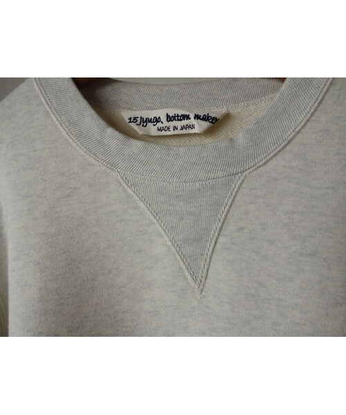 15jyugo（ジューゴ）の「【OUTLET】15jyugo ジュウゴ Lot.C-29 SWEATTRAINER スウェットトレーナー OATMEAL オートミール（Tシャツ/カットソー・メンズ・その他）」の5枚目の写真