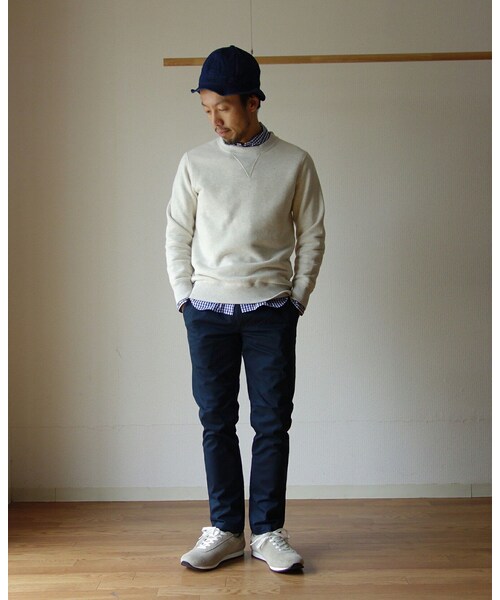 15jyugo（ジューゴ）の「【OUTLET】15jyugo ジュウゴ Lot.C-29 SWEATTRAINER スウェットトレーナー OATMEAL オートミール（Tシャツ/カットソー・メンズ・その他）」の2枚目の写真