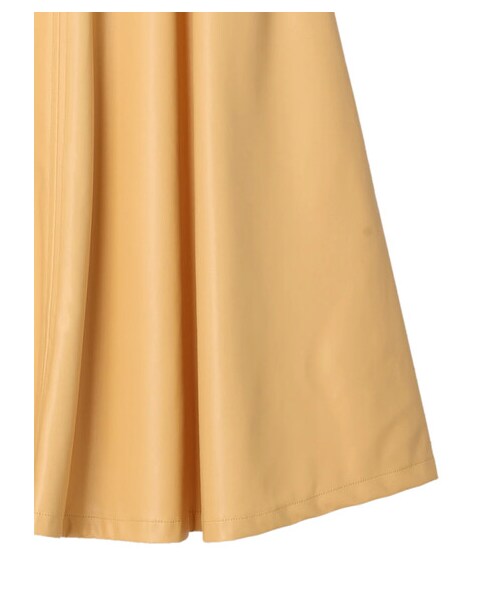 Green　Parks（グリーンパークス）の「・furry rate 合皮ストレッチレザースカート（スカート・アイボリー/ブラック/イエロー・F）」の13枚目の写真