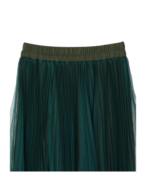 Green　Parks（グリーンパークス）の「・furry rate プリーツチュールスカート（スカート・ピンク/イエロー/グリーン・F）」の10枚目の写真