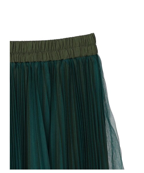 Green　Parks（グリーンパークス）の「・furry rate プリーツチュールスカート（スカート・ピンク/イエロー/グリーン・F）」の11枚目の写真