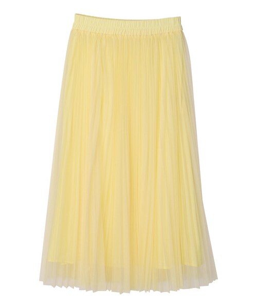 Green　Parks（グリーンパークス）の「・furry rate プリーツチュールスカート（スカート・ピンク/イエロー/グリーン・F）」の16枚目の写真