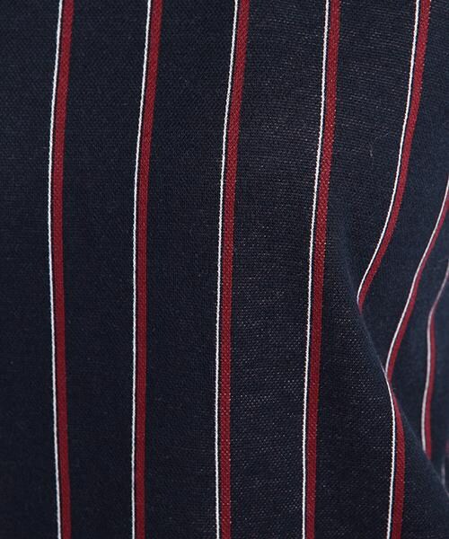 DOUBLE NAME（ダブルネーム）の「レジメンタルストライプ柄プルオーバートップス（トップス・レディース・ネイビー/キナリ/杢グレー・FREE）」の7枚目の写真