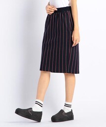DOUBLE NAME | レジメンタルストライプ柄タイトスカート(スカート)
