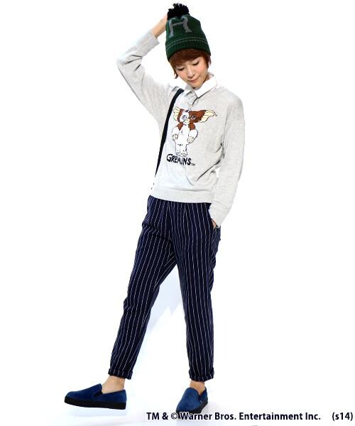 DOUBLE NAME（ダブルネーム）の「グレムリンプルオーバーニット（トップス・レディース・ブラック/ブルー/オートミール・FREE）」の8枚目の写真