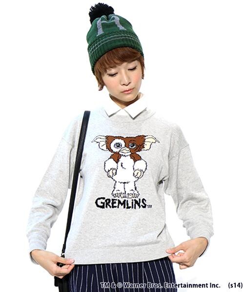 DOUBLE NAME（ダブルネーム）の「グレムリンプルオーバーニット（トップス・レディース・ブラック/ブルー/オートミール・FREE）」の2枚目の写真