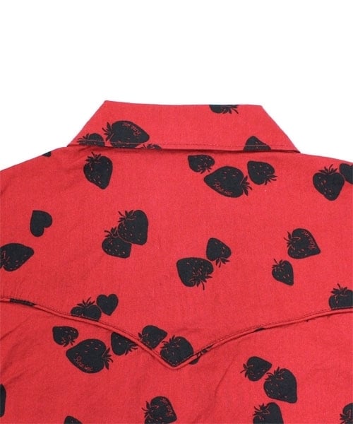 RNA（アールエヌエー）の「ストロベリーハートシャツワンピ（ワンピース/ドレス・レディース・ブラック/ネイビー/ダークレッド・M）」の10枚目の写真