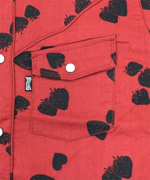 RNA（アールエヌエー）の「ストロベリーハートシャツワンピ（ワンピース/ドレス・レディース・ブラック/ネイビー/ダークレッド・M）」の6枚目の写真