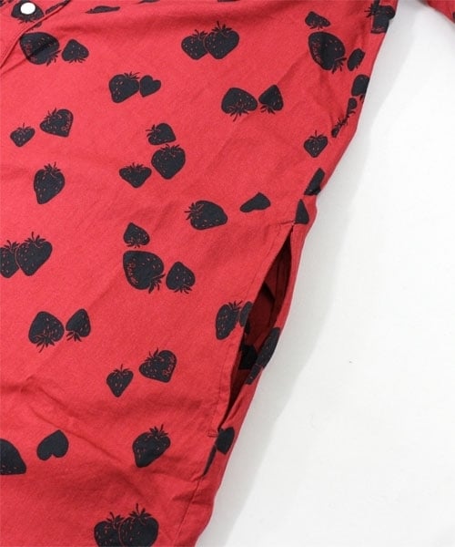 RNA（アールエヌエー）の「ストロベリーハートシャツワンピ（ワンピース/ドレス・レディース・ブラック/ネイビー/ダークレッド・M）」の8枚目の写真