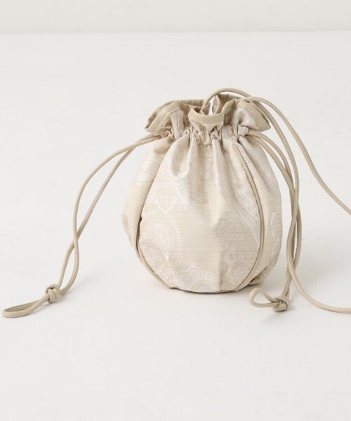 RAY CASSIN（レイカズン）の「ジャガード巾着2wayバッグ（バッグ・レディース・イエロー/キナリ・FREE）」の2枚目の写真