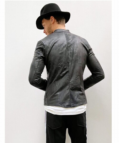 FranCisT_MOR.K.S.（フランシストモークス）の「FranCisT_MOR.K.S./フランシスト モークス/Hi-Tension Eco Leather ASM Riders Jacket（ジャケット/アウター・メンズ・BLACK・2/3/4）」の3枚目の写真
