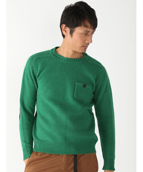 BEAVER（ビーバー）の「別注 天竺シェットランドニット (132)（トップス・メンズ・GREY/PINK/NAVY/MUSTERD/GREEN/BLUE・M/L）」の9枚目の写真