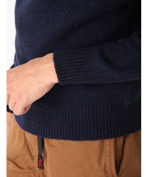 BEAVER（ビーバー）の「別注 天竺シェットランドニット (132)（トップス・メンズ・GREY/PINK/NAVY/MUSTERD/GREEN/BLUE・M/L）」の21枚目の写真