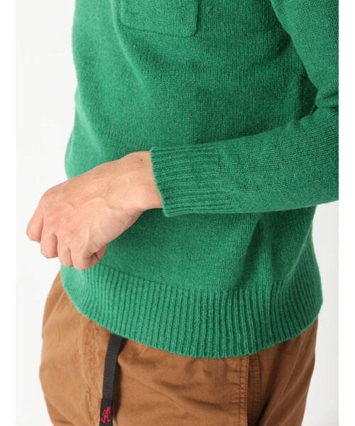 BEAVER（ビーバー）の「別注 天竺シェットランドニット (132)（トップス・メンズ・GREY/PINK/NAVY/MUSTERD/GREEN/BLUE・M/L）」の13枚目の写真