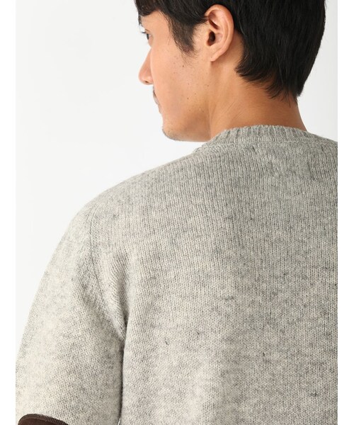 BEAVER（ビーバー）の「別注 天竺シェットランドニット (132)（トップス・メンズ・GREY/PINK/NAVY/MUSTERD/GREEN/BLUE・M/L）」の7枚目の写真