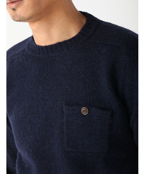 BEAVER（ビーバー）の「別注 天竺シェットランドニット (132)（トップス・メンズ・GREY/PINK/NAVY/MUSTERD/GREEN/BLUE・M/L）」の20枚目の写真