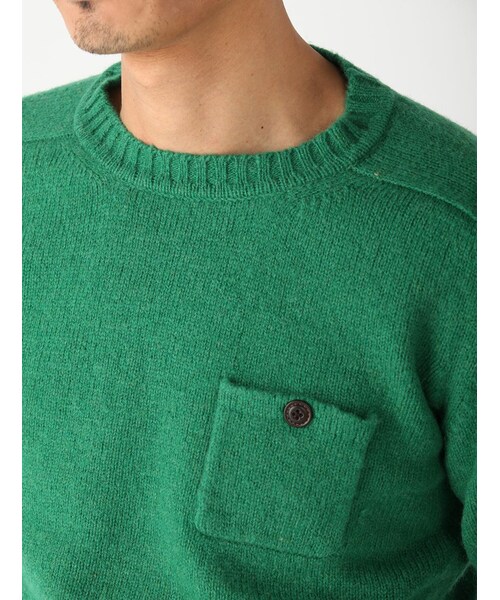 BEAVER（ビーバー）の「別注 天竺シェットランドニット (132)（トップス・メンズ・GREY/PINK/NAVY/MUSTERD/GREEN/BLUE・M/L）」の12枚目の写真